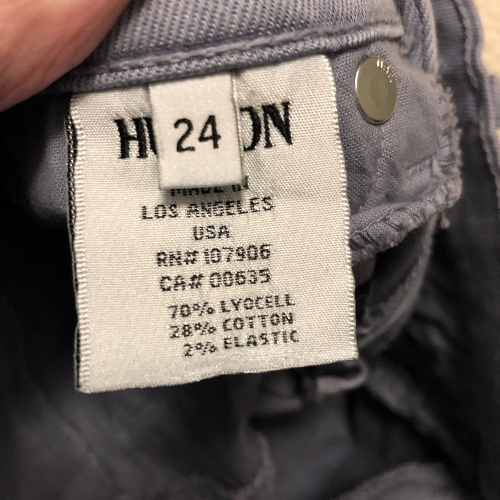 Hudson‎ DIY Tie-Dye Skinny Jeans. Size 24. Light Blue and White. Zip fly. - Picture 14 of 16